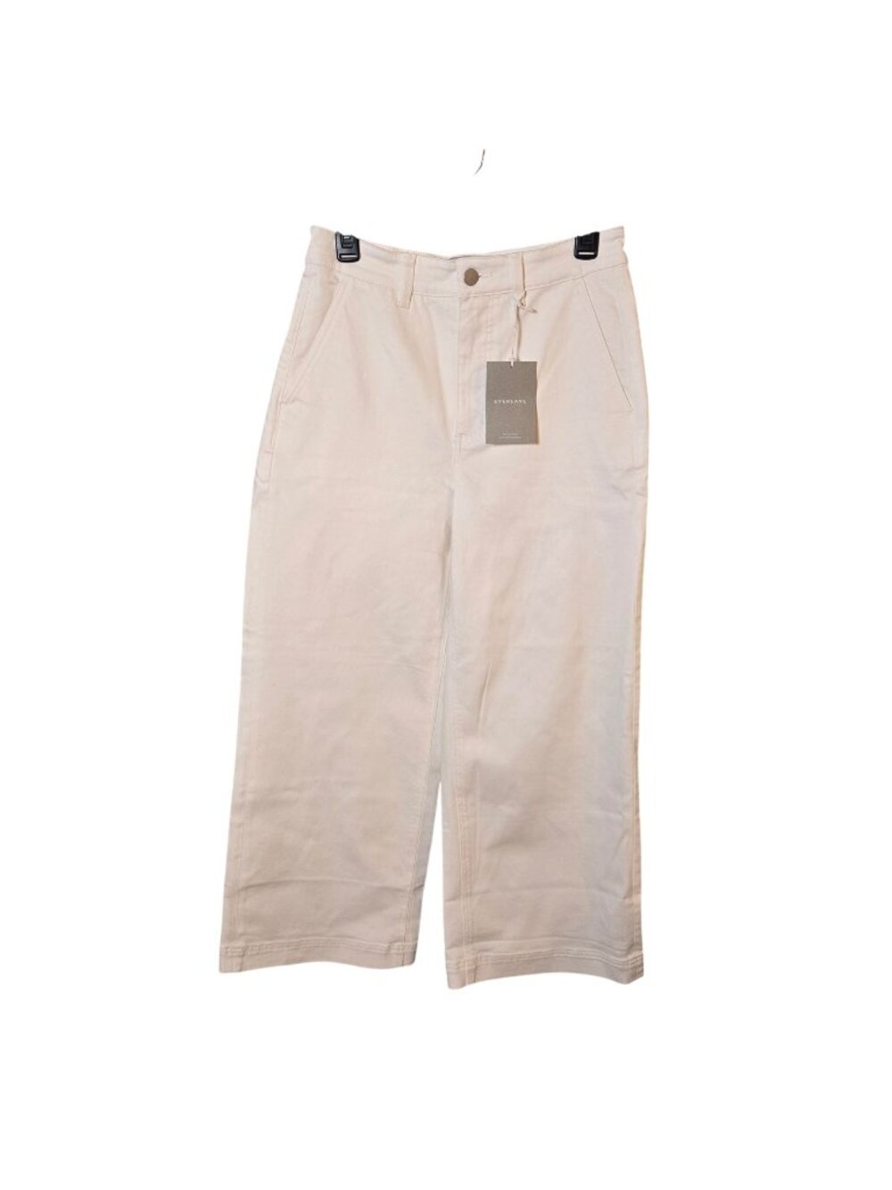 NWT Everlane Wide Leg Crop Pant in Bone Size 8